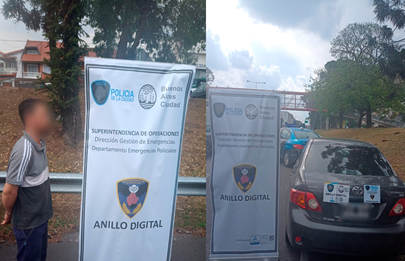 Fue detenido cuando circulaba en auto robado y con documentación apócrifa