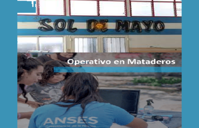 Operativo de la ANSES en el club Sol de Mayo de Mataderos