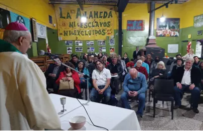 Misa en La Alameda, en gratitud por el trabajo mancomunado contra la esclavitud