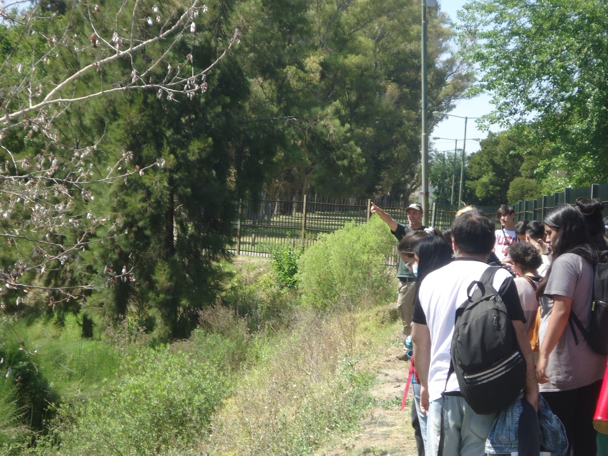 Cuenca Medrano: se realizó la primera visita guiada escolar al reservorio del Parque Sarmiento