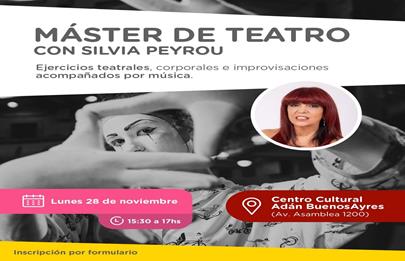 Master de teatro en el Adan Buensayres