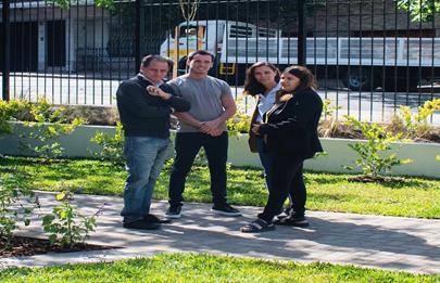 Obras en Parque Chacabuco y en la Plaza de la Misericordia