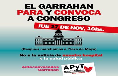 Nuevo paro en el hospital Garrahan en rechazo a “recortes presupuestarios”