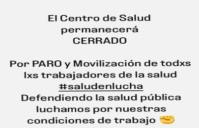 Paro de médicos: los CeSACs tampoco brindan sus servicios