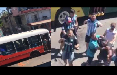 Atacan a piedrazos micros de Racing en Villa Zavaleta