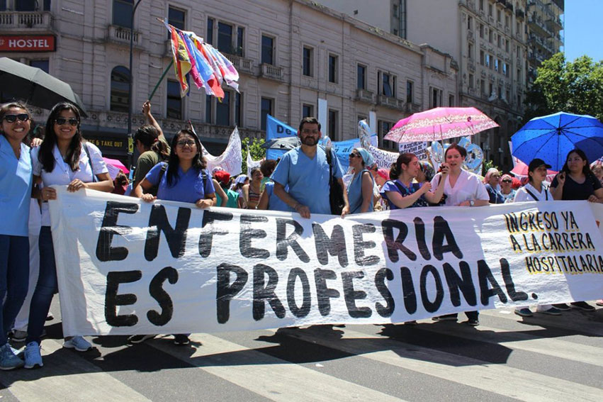 El personal de enfermería en CABA exige reconocimiento salarial, profesional y laboral