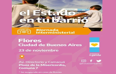 El Estado en tu Barrio en la plaza de la Misericordia