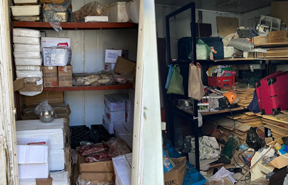 Mataderos: Operativo y clausura en depósito cargado de alimentos