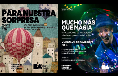 Espectáculos infantiles en el Adan Buenosayres