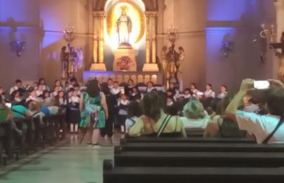 Se presentó el Coro Nacional de Niños en Parque Chacabuco