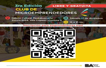 Se viene la tercera edición del Club de Microemprendedores