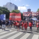 Movimientos sociales protestaron en el centro porteño: “No al ajuste a los de abajo”