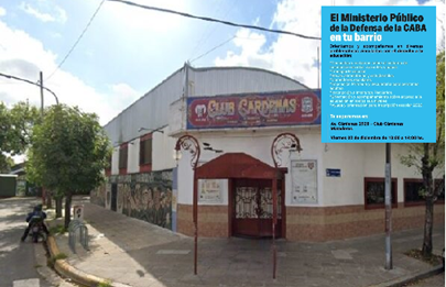 El Ministerio Público de la Defensa en el club Cárdenas