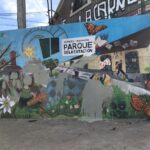 Por segunda vez vandalizaron el mural hecho por vecinos del Parque de la Estación en Perón y Anchorena