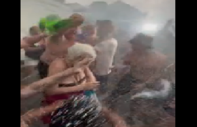 Volvió “Abuela la la la la la” el hit del mundial en Liniers