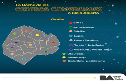 Se viene La Noche de los Centros Comerciales a Cielo Abierto en la Comuna 9