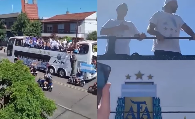 Villa Lugano, el barrio porteño donde se disfrutó el paso de la Caravana con la Selección Argentina