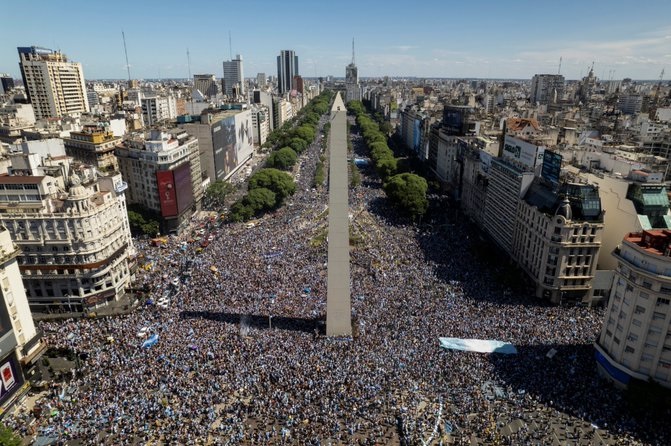 Argentina campeón del Mundial de Qatar 2022: el Obelisco, epicentro de los festejos