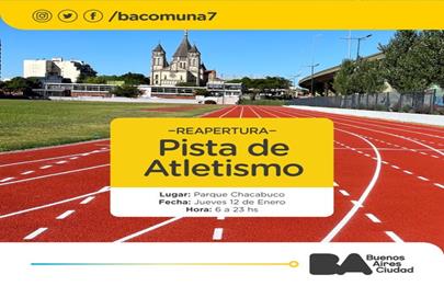 Se reabre la pista de Parque Chacabuco