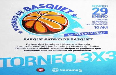 Primer Torneo de Basquet 3×3 en Parque Patricios