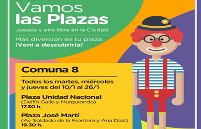 Continua “Vamos las plazas” en la Comuna 8