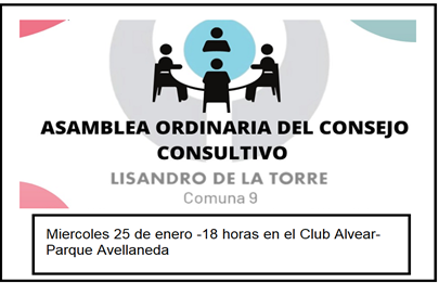 Primera reunión del año del Consejo Consultivo Comunal