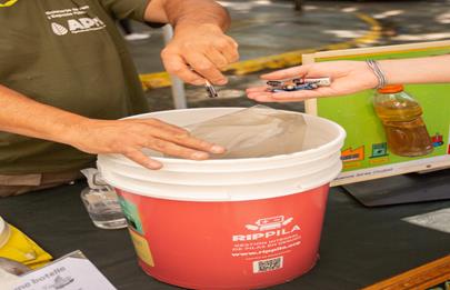 Nuevo centro de recepción de pilas en Pompeya