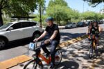Larreta recorrió la Ciudad en bicicleta