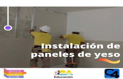 Curso de construcción en seco en el CFP 4 de Mataderos