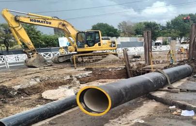 AySA realizó trabajos en el sur de la Comuna 7