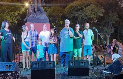 El presidente comunal en festejo de Villa Riachuelo