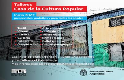 Talleres de la Casa de la Cultura Popular Villa 21 /24