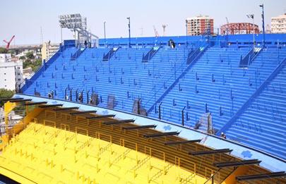 Boca Juniors realizó obras en la tribuna clausurada