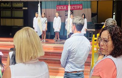 El presidente comunal participó del ciclo lectivo en Parque Chacabuco