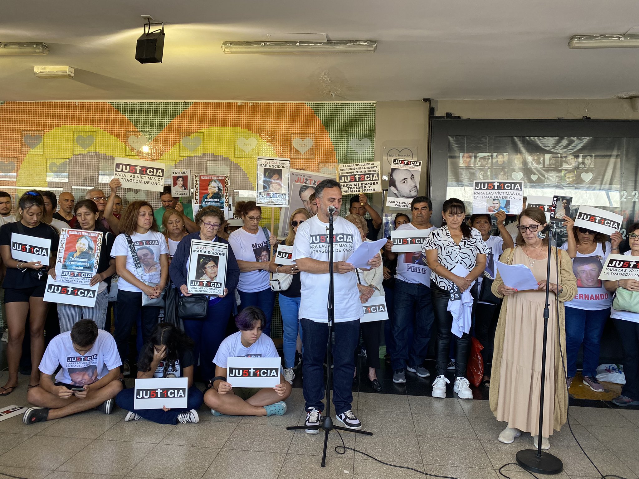 Acto en Balvanera a 11 años de la Tragedia de Once