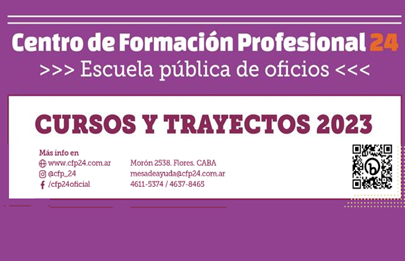 Comenzando un nuevo año de actividades en el CFP 24 de Flores