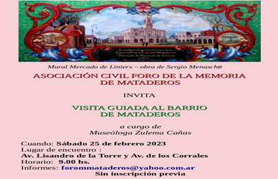 Nueva visita guiada al barrio de Mataderos
