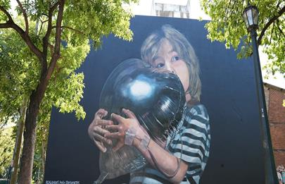 Nuevo mural gigante en Parque Patricios