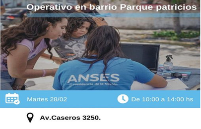 Operativo ANSES en el Templete de Parque Patricios
