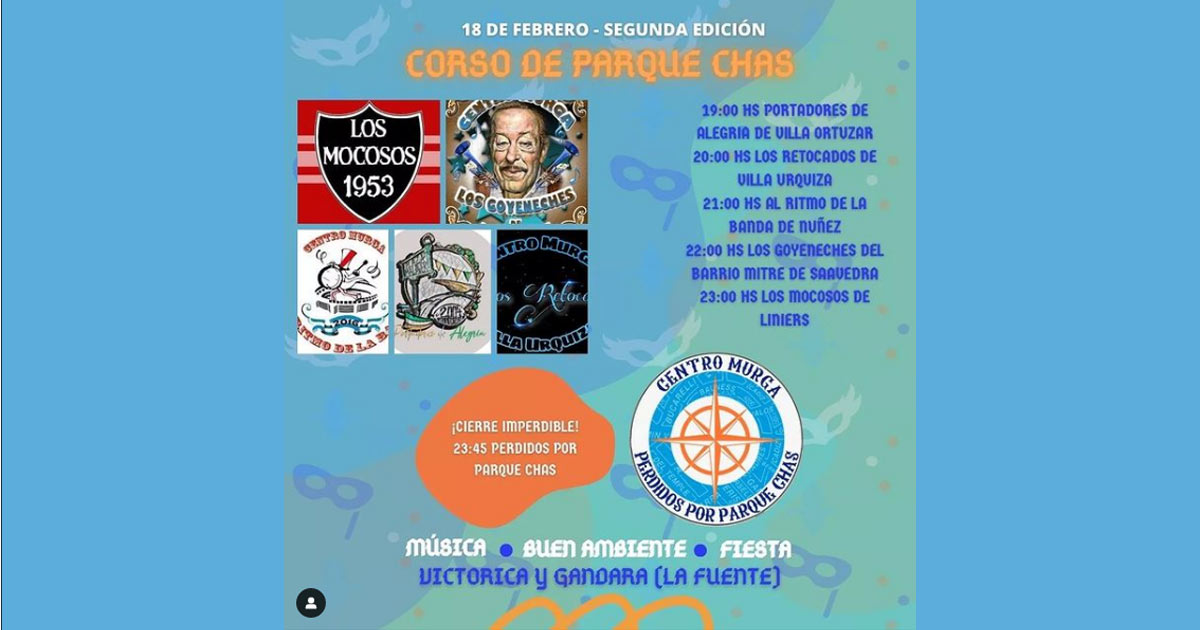 Se realizará un nuevo corso en Parque Chas