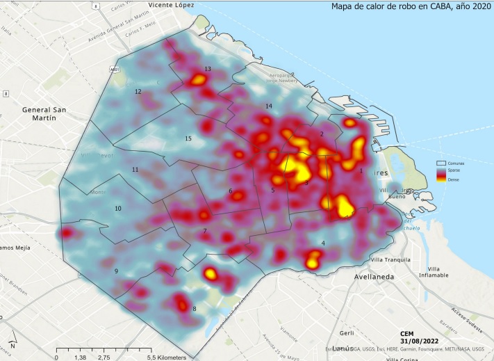 Balvanera, Constitución y Retiro acumulan más “hot spots” de delito
