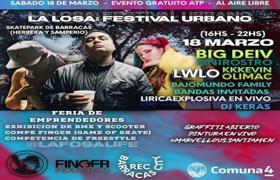 Llega el Festival Urbano a Barracas