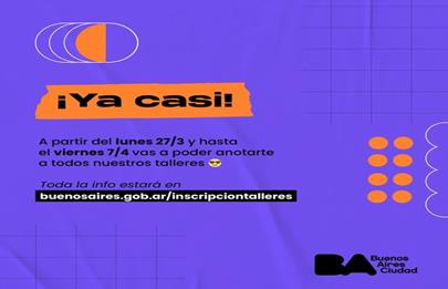 Se viene la inscripción a talleres en el Marco del Pont