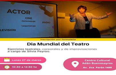Novedades Marzo 2023: Día mundial del Teatro
