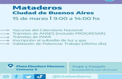 El Estado en tu Barrio llega al Barrio Los Perales