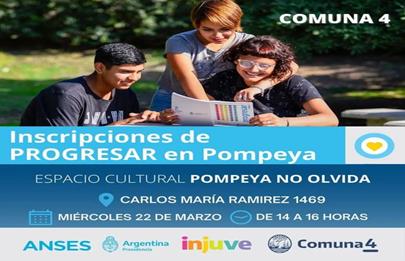 Inscripción al Progresar 2023 en Nueva Pompeya