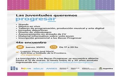 “Las Juventudes queremos progresar”
