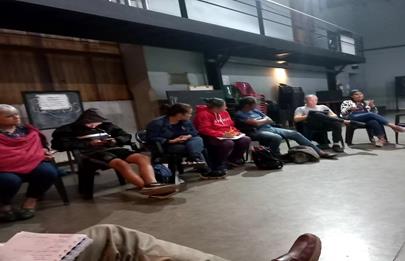 Asamblea de la EMAD (Escuela Metropolitana de Arte Dramático) en Parque Avellaneda