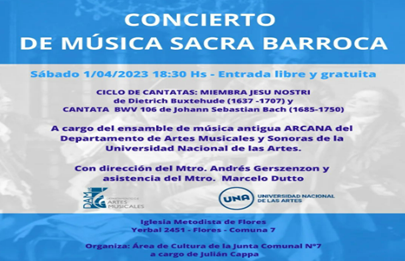 Llega la música clásica al barrio de Flores