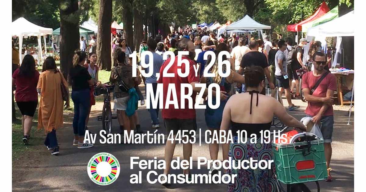 Durante tres días se desarrollará la próxima Feria del Productor al Consumidor